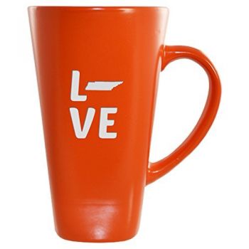 16 oz Square Ceramic Coffee Mug - Tennessee Love - Tennessee Love