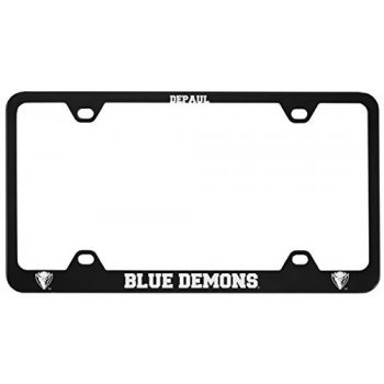 Stainless Steel License Plate Frame - DePaul Blue Demons