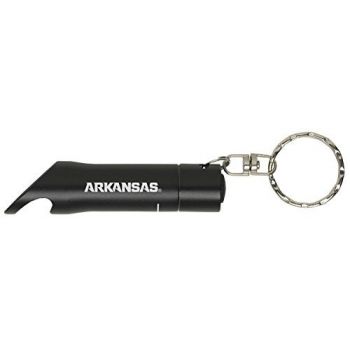 Keychain Bottle Opener & Flashlight - Arkansas Razorbacks