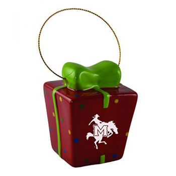Ceramic Gift Box Shaped Holiday - McNeese State Cowboys