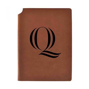 Leather Hardcover Notebook Journal - Quinnipiac bobcats