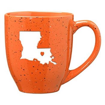 16 oz Ceramic Coffee Mug with Handle - I Heart Louisiana - I Heart Louisiana