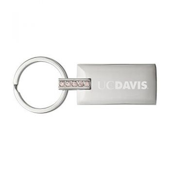 Jeweled Keychain Fob - UC Davis Aggies