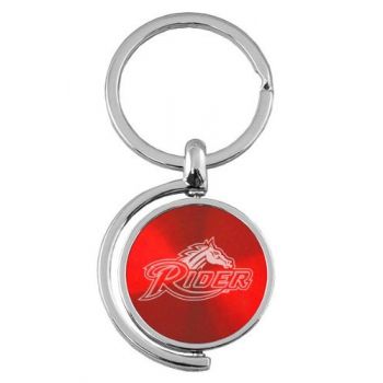 Spinner Round Keychain - Rider Broncos
