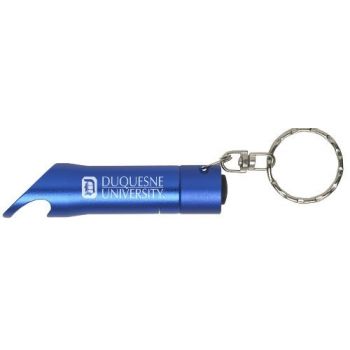Keychain Bottle Opener & Flashlight - Duquesne Dukes