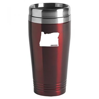 16 oz Stainless Steel Insulated Tumbler - Oregon State Outline - Oregon State Outline