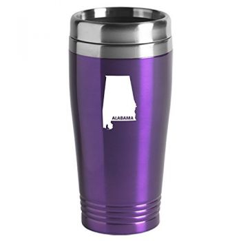 16 oz Stainless Steel Insulated Tumbler - Alabama State Outline - Alabama State Outline