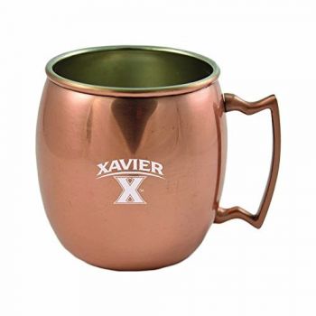 16 oz Stainless Steel Copper Toned Mug - Xavier Musketeers