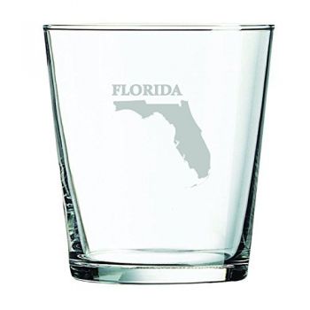 13 oz Cocktail Glass - Florida State Outline - Florida State Outline