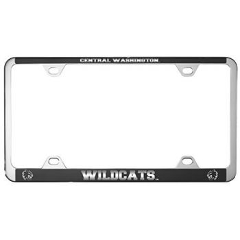 Stainless Steel License Plate Frame - Central Washington Wildcats