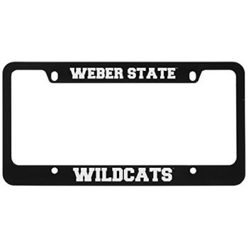 Stainless Steel License Plate Frame - Weber State Wildcats