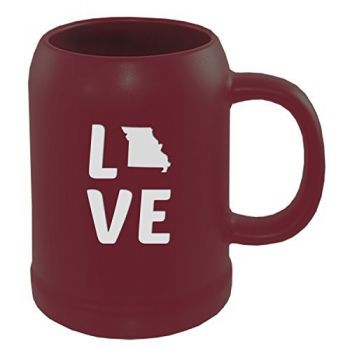 22 oz Ceramic Stein Coffee Mug - Missouri Love - Missouri Love