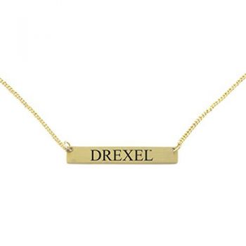 Brass Bar Bracelet - Drexel Dragons