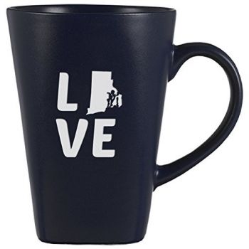 14 oz Square Ceramic Coffee Mug - Rhode Island Love - Rhode Island Love