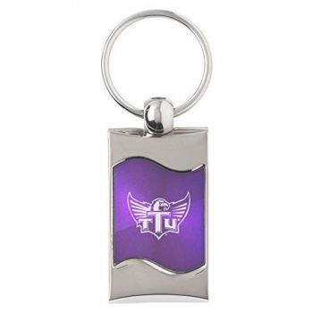 Keychain Fob with Wave Shaped Inlay - Tennessee Tech Eagles