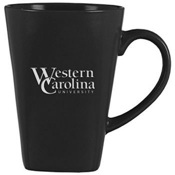 14 oz Square Ceramic Coffee Mug - Western Carolina Catamounts