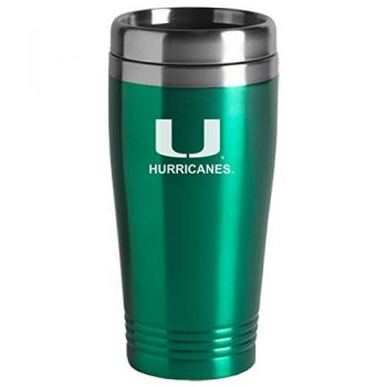16 oz Stainless Steel Insulated Tumbler - Miami Hurricanes