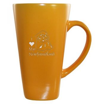 16 oz Square Ceramic Coffee Mug  - I Love My Newfoundland Dog