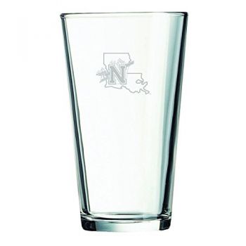 16 oz Pint Glass  - Northwestern State Demons