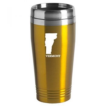 16 oz Stainless Steel Insulated Tumbler - Vermont State Outline - Vermont State Outline