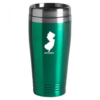 16 oz Stainless Steel Insulated Tumbler - New Jersey State Outline - New Jersey State Outline
