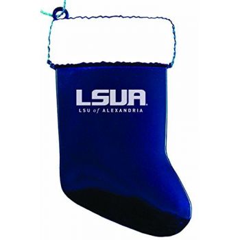 Pewter Stocking Christmas Ornament - LSUA Generals