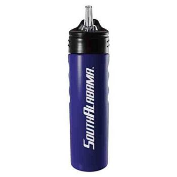 24 oz Stainless Steel Sports Water Bottle - South Alabama Jaguars