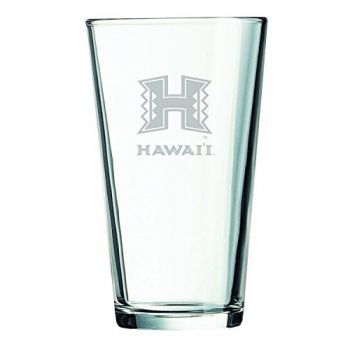16 oz Pint Glass  - Hawaii Warriors