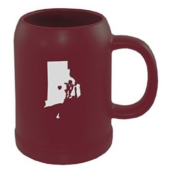 22 oz Ceramic Stein Coffee Mug - I Heart Rhode Island - I Heart Rhode Island