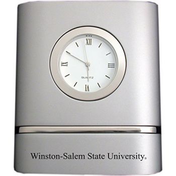 Modern Desk Clock - Winston-Salem State University 