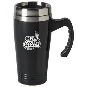 16 oz Stainless Steel Coffee Mug with handle - UNC Charlotte 49ers