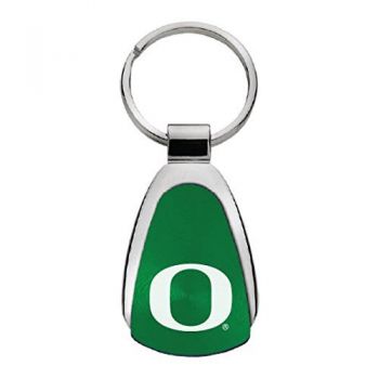 Teardrop Shaped Keychain Fob - Oregon Ducks