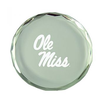 Crystal Paper Weight - Ole Miss Rebels