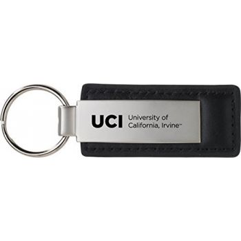 Stitched Leather and Metal Keychain - UC Irvine Anteaters