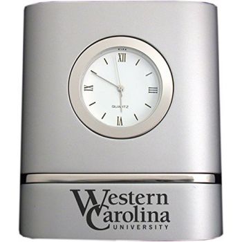 Modern Desk Clock - Western Carolina Catamounts