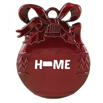 Pewter Christmas Bulb Ornament - Kansas Home Themed - Kansas Home Themed