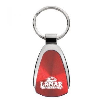 Teardrop Shaped Keychain Fob - Lamar Big Red