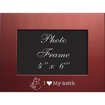 4 x 6  Metal Picture Frame  - I Love My Scottish Terrier