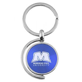 Spinner Round Keychain - Morehead State Eagles