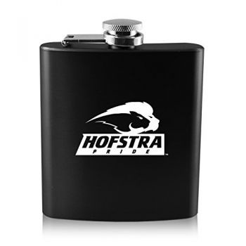 6 oz Stainless Steel Hip Flask - Hofstra University Pride