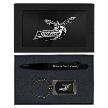 Prestige Pen and Keychain Gift Set - Delaware State Hornets
