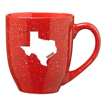 16 oz Ceramic Coffee Mug with Handle - Texas State Outline - Texas State Outline