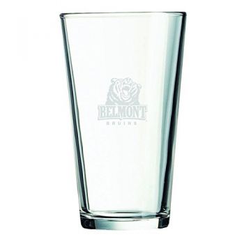 16 oz Pint Glass  - Belmont Bruins