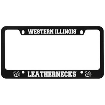 Stainless Steel License Plate Frame - Western Illinois Leathernecks