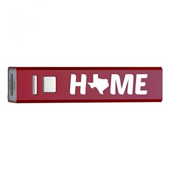 Quick Charge Portable Power Bank 2600 mAh - Texas Home Themed - Texas Home Themed
