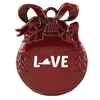 Pewter Christmas Bulb Ornament - Virginia Love - Virginia Love