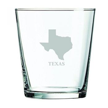 13 oz Cocktail Glass - Texas State Outline - Texas State Outline