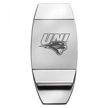 Stainless Steel Money Clip - Northern Iowa Panthers