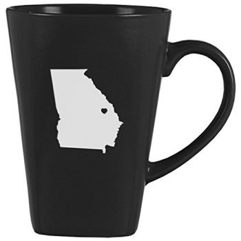 14 oz Square Ceramic Coffee Mug - I Heart Georgia - I Heart Georgia
