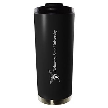 16 oz Vacuum Insulated Tumbler with Lid - Delaware State Hornets